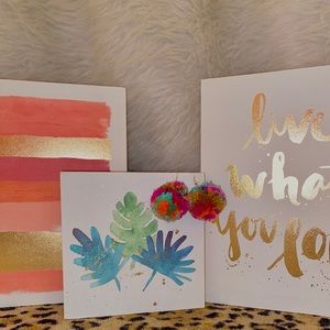 Homemade Pom Pom earrings!!